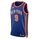 Maillot NBA New York Knicks RJ Barrett Nike 2023-24 City Edition Bleu Swingman - Homme